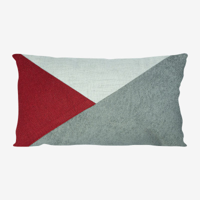25352 - 1763  - Almofada Rineira Grajaú - Cinza | Marsala Capa (sem enchimento)